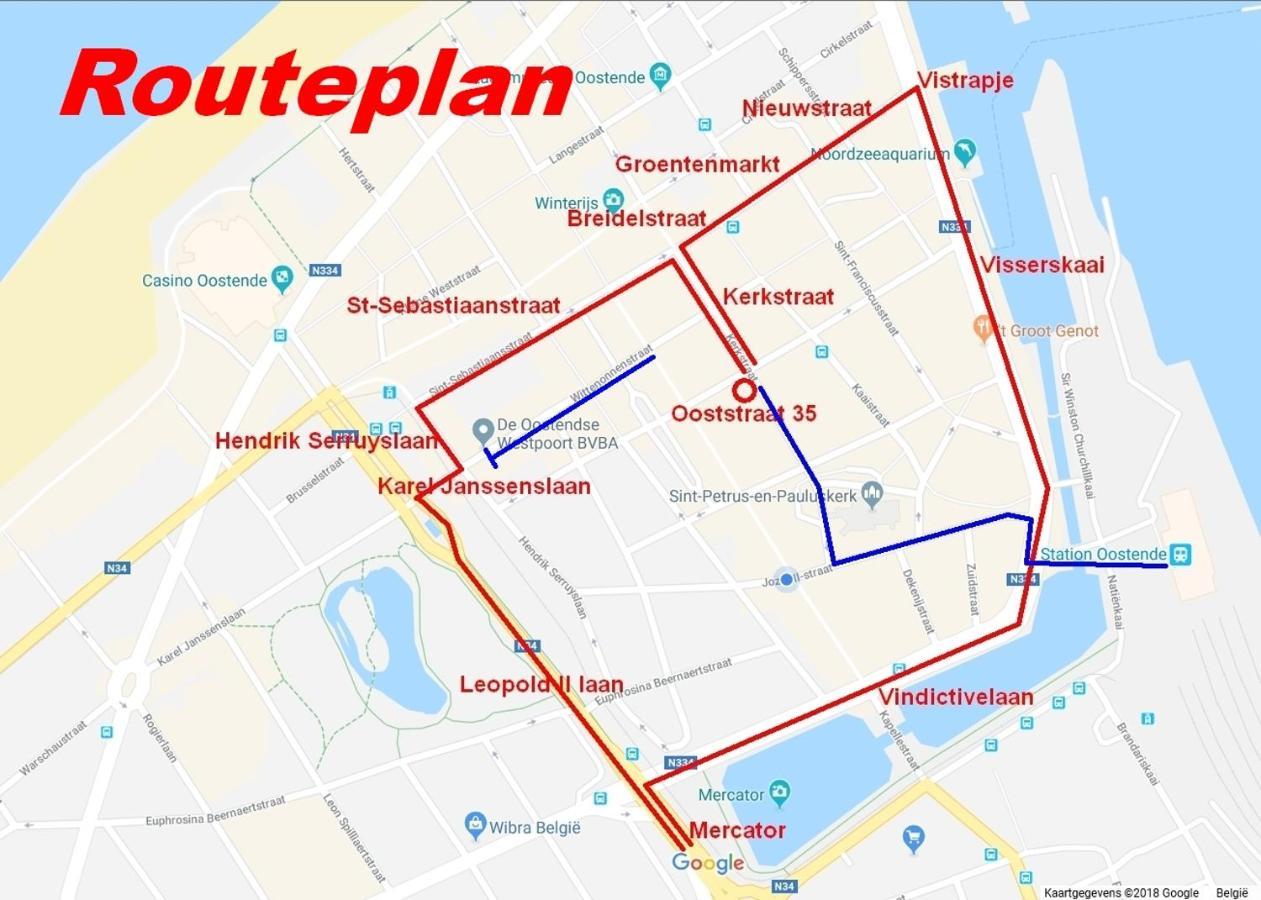 Vakantieappartement Emiel Centrum Oostende Met Garage ภายนอก รูปภาพ