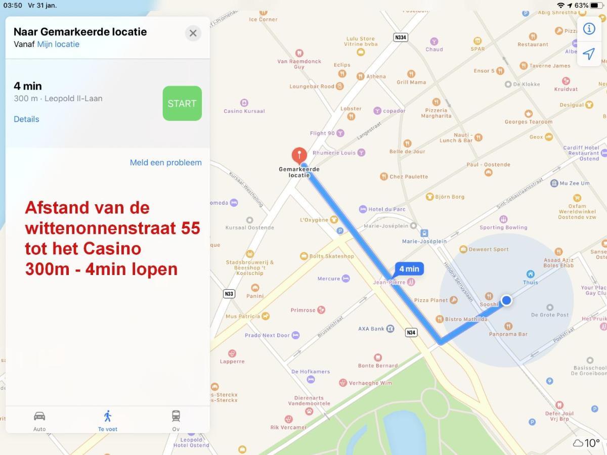 Vakantieappartement Emiel Centrum Oostende Met Garage ภายนอก รูปภาพ